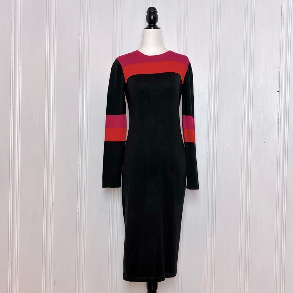 VINCE CAMUTO Color-Block Fitted Knit Dress